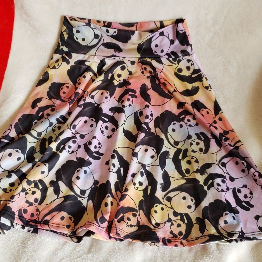 Lularoe kids size 8 tie dye pandas